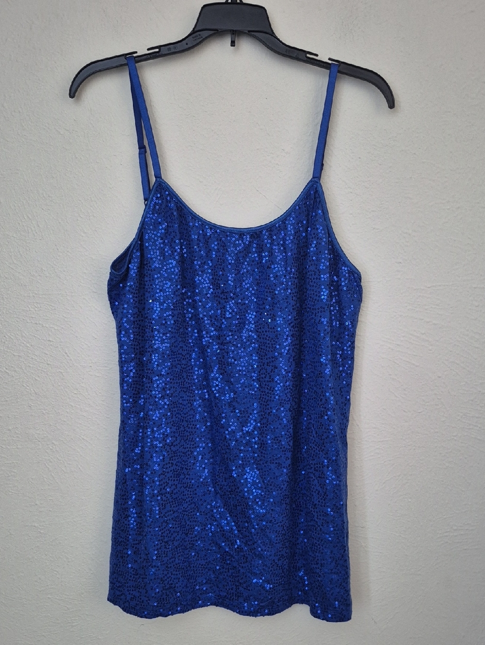 Heart Hips Royal Blue Sequin Tank Top